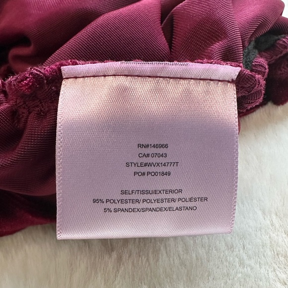 Deep Red Velvet Dress - Picture 6 of 6